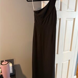Lulu's Chic Black One-Shoulder Dress